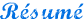R�sum�